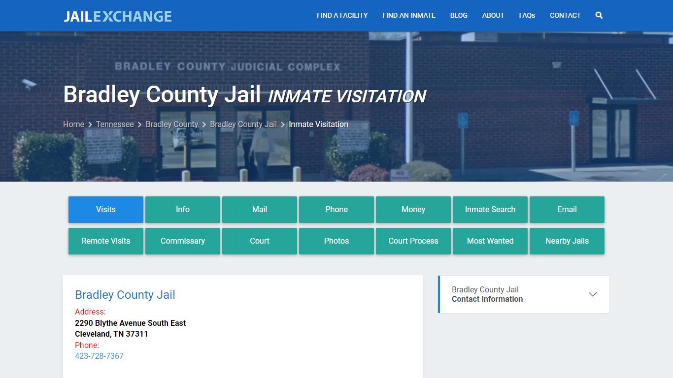 Inmate Visitation - Bradley County Jail, TN - Jail Exchange