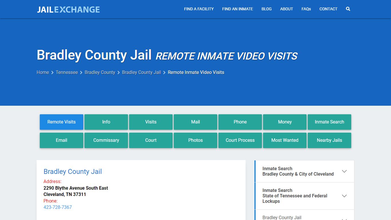 Video Visitation - Bradley County Jail, TN - Jail Exchange